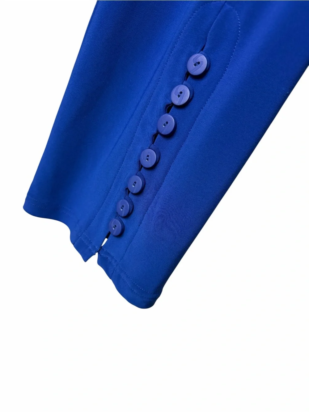 SYMPLI Solid Blue Slinky Stretch Pull On Straight Leg Casual Pants Size 8